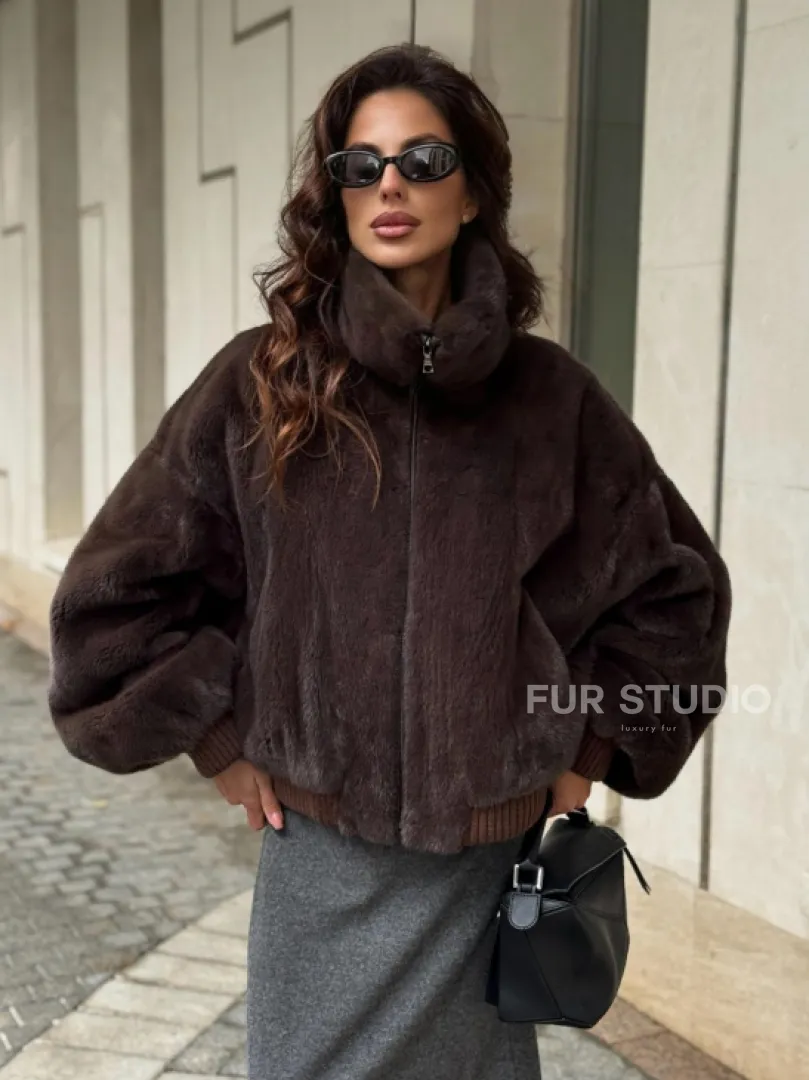 Норковая шуба - бомбер