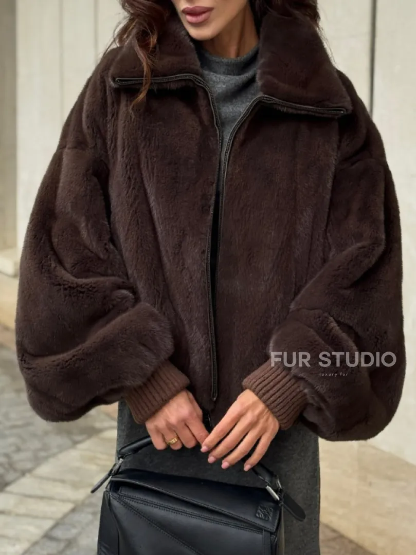 Норковая шуба - бомбер