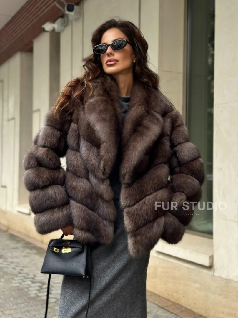 Шуба автоледи из аукционного седого соболя - фото 10