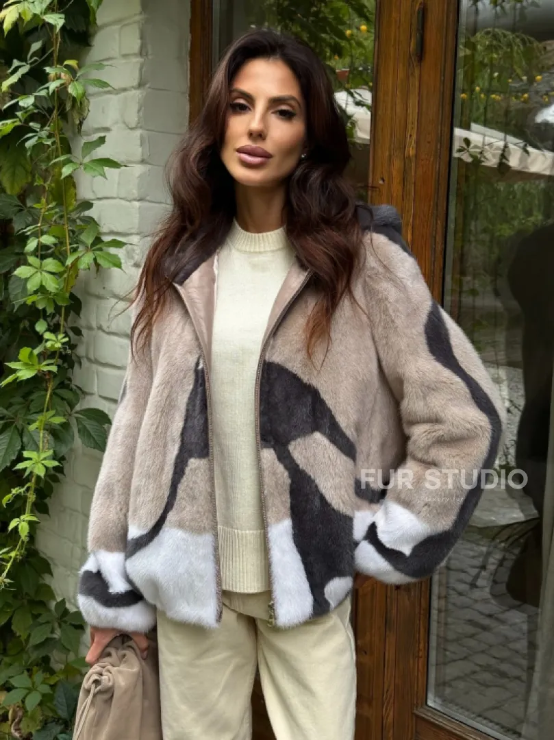 Норковая куртка женская - фото 0