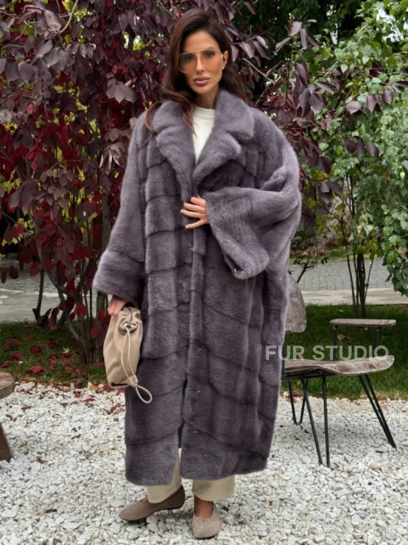 Норковая шуба оверсайз - фото 3