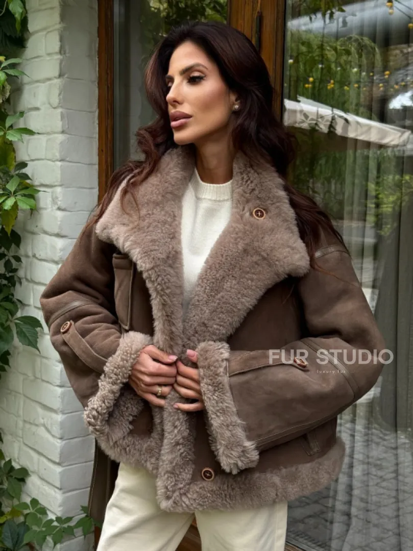 Куртка - дублёнка двухсторонняя - фото 7