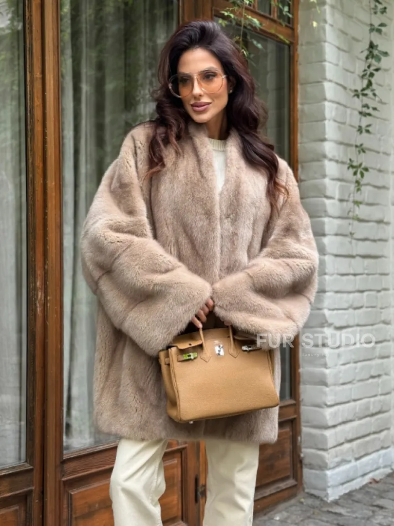 Полушубок из норки - фото 0