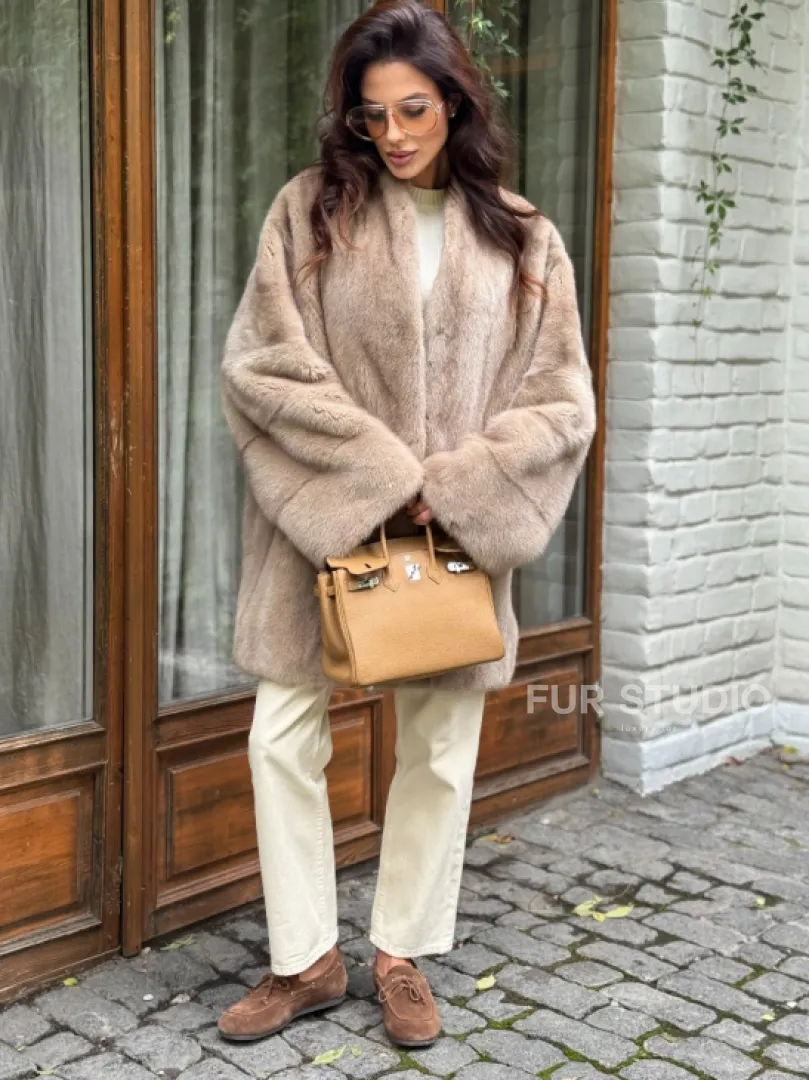 Полушубок из норки - фото 6