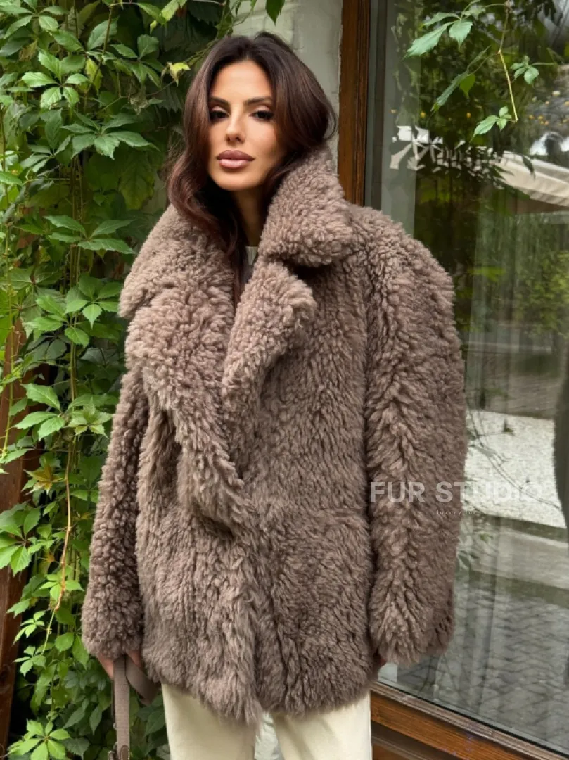 Шуба - дубленка двухсторонняя
