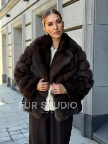Полушубок из соболя - фото 12