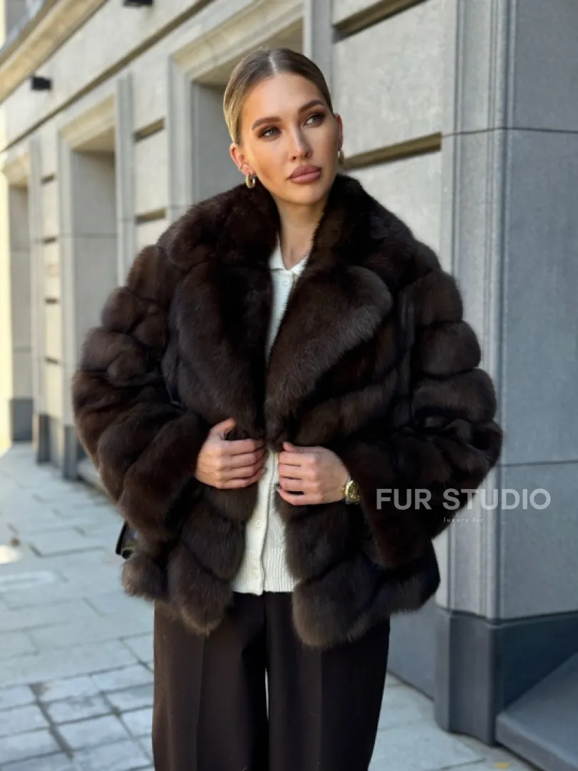 Полушубок из соболя - фото 12