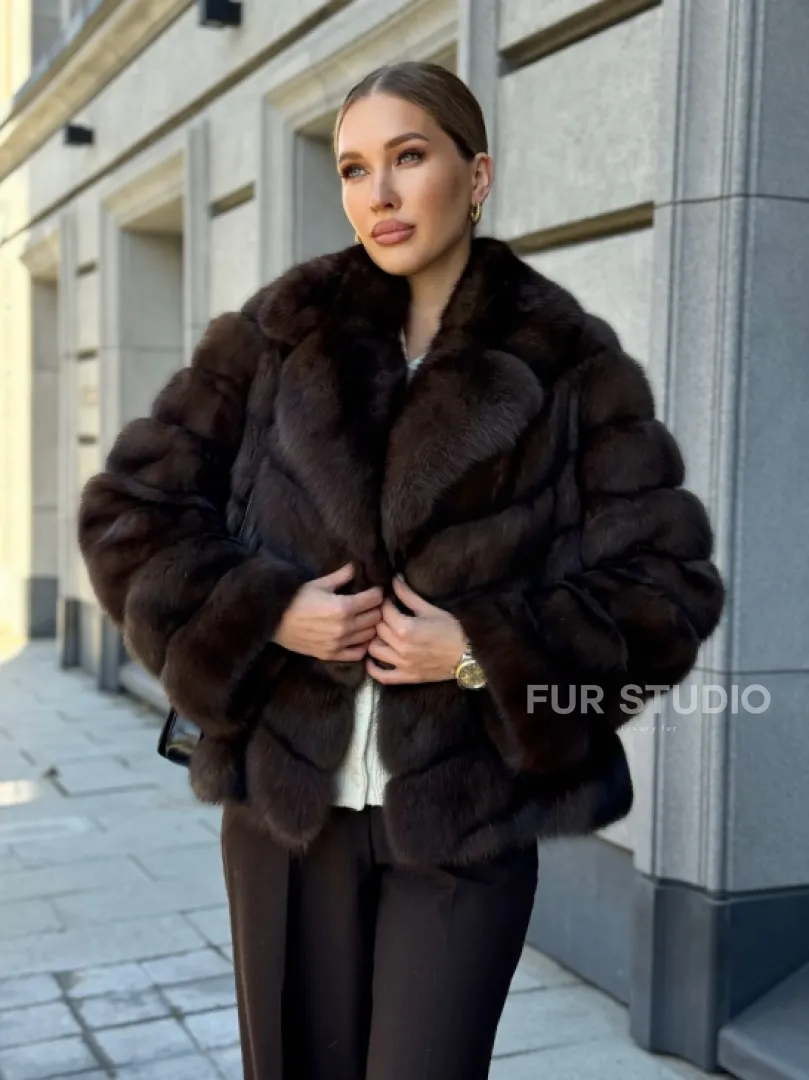 Полушубок из соболя - фото 10