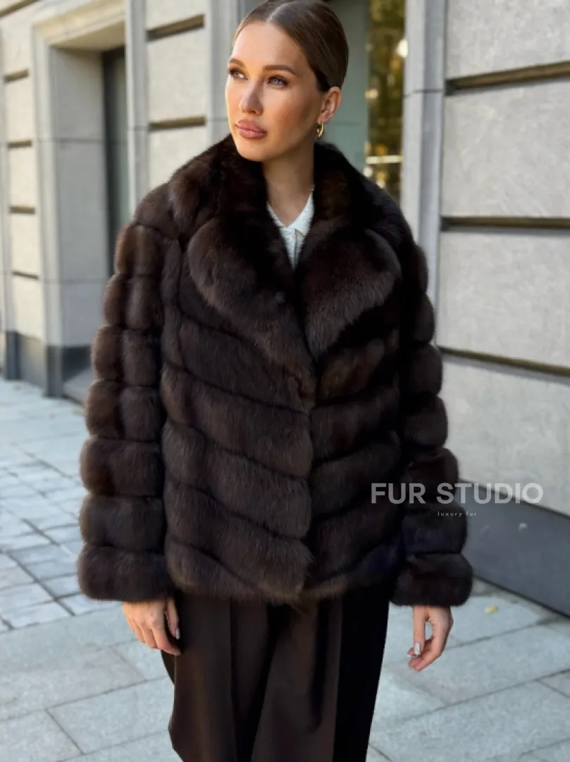 Полушубок из соболя - фото 6