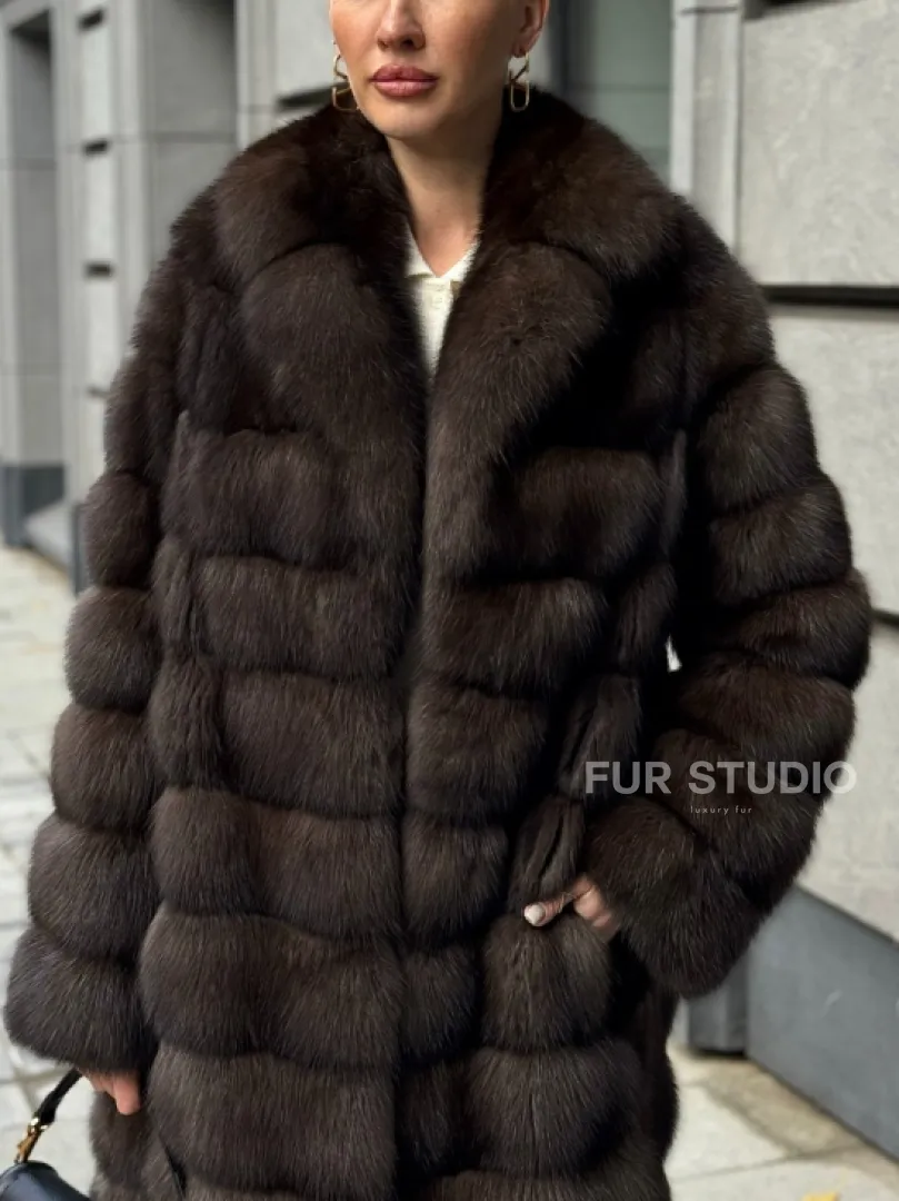 Шуба из соболиного меха - фото 2