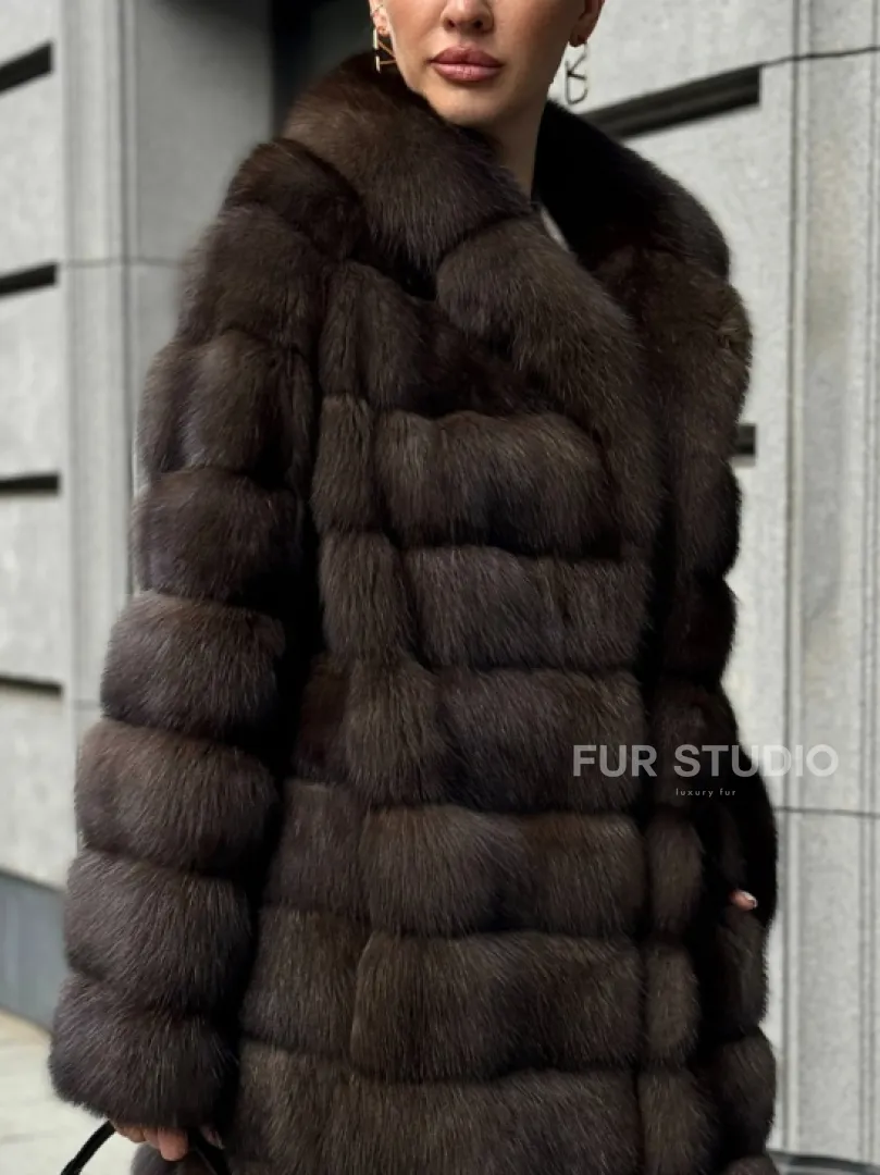 Шуба из соболиного меха