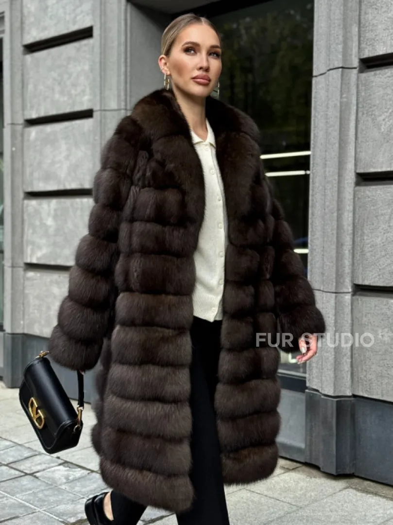 Шуба из соболиного меха - фото 7