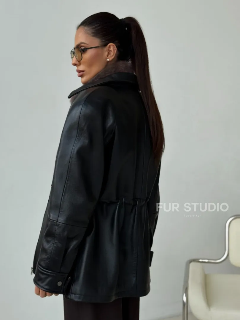 Норковая женская манишка - фото 5