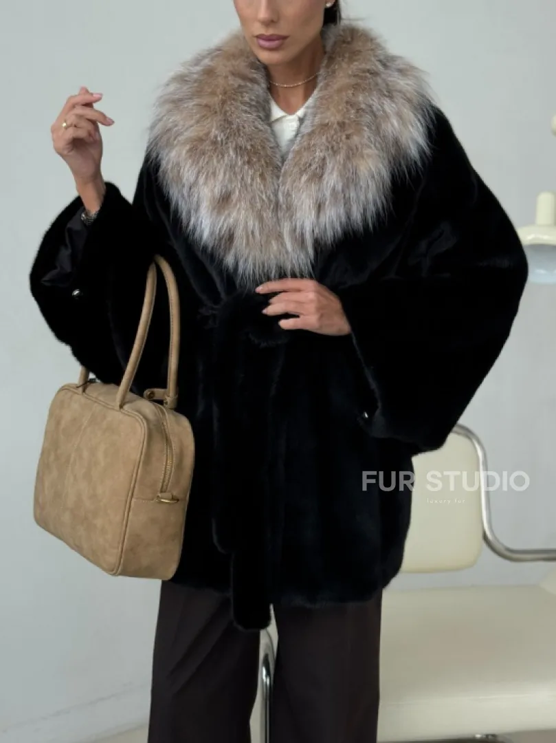 Норковая шуба с рысью - фото 3