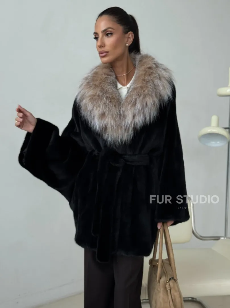 Норковая шуба с рысью - фото 7