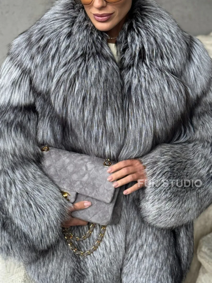 Полушубок из чернобурки