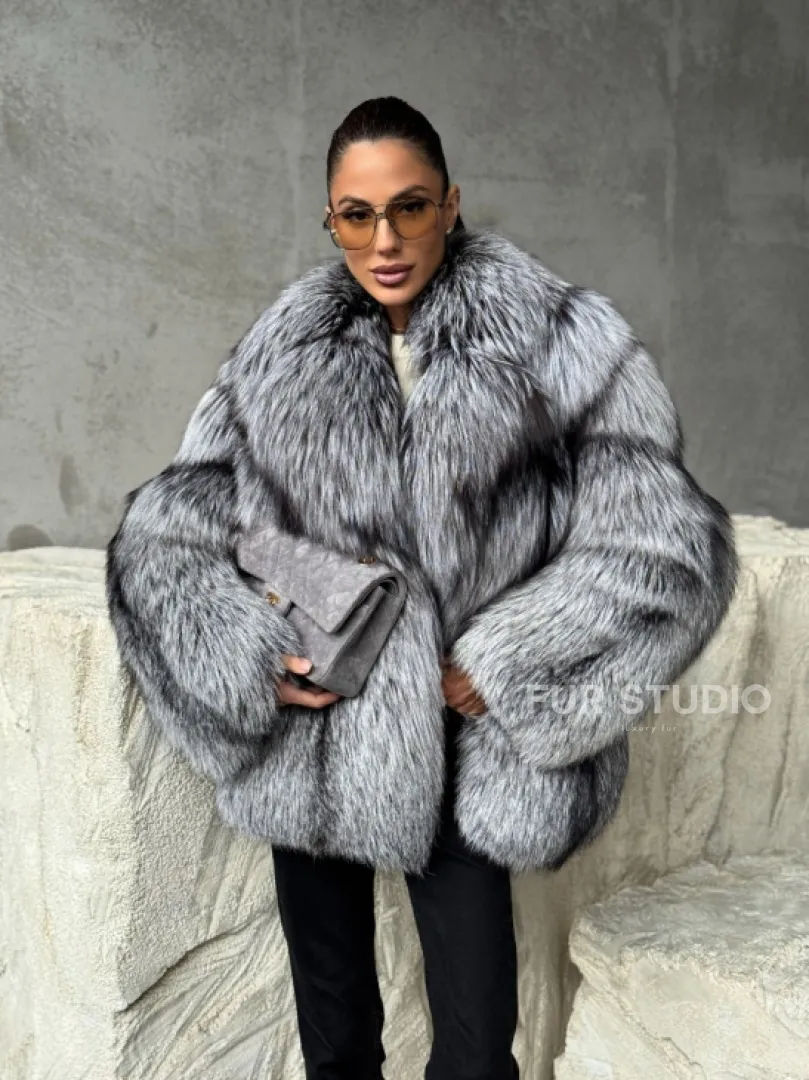 Полушубок из чернобурки - фото 11