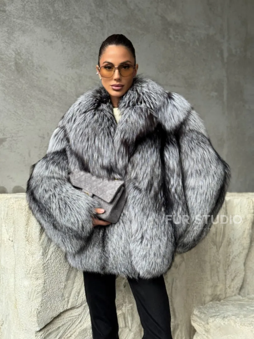 Полушубок из чернобурки - фото 12