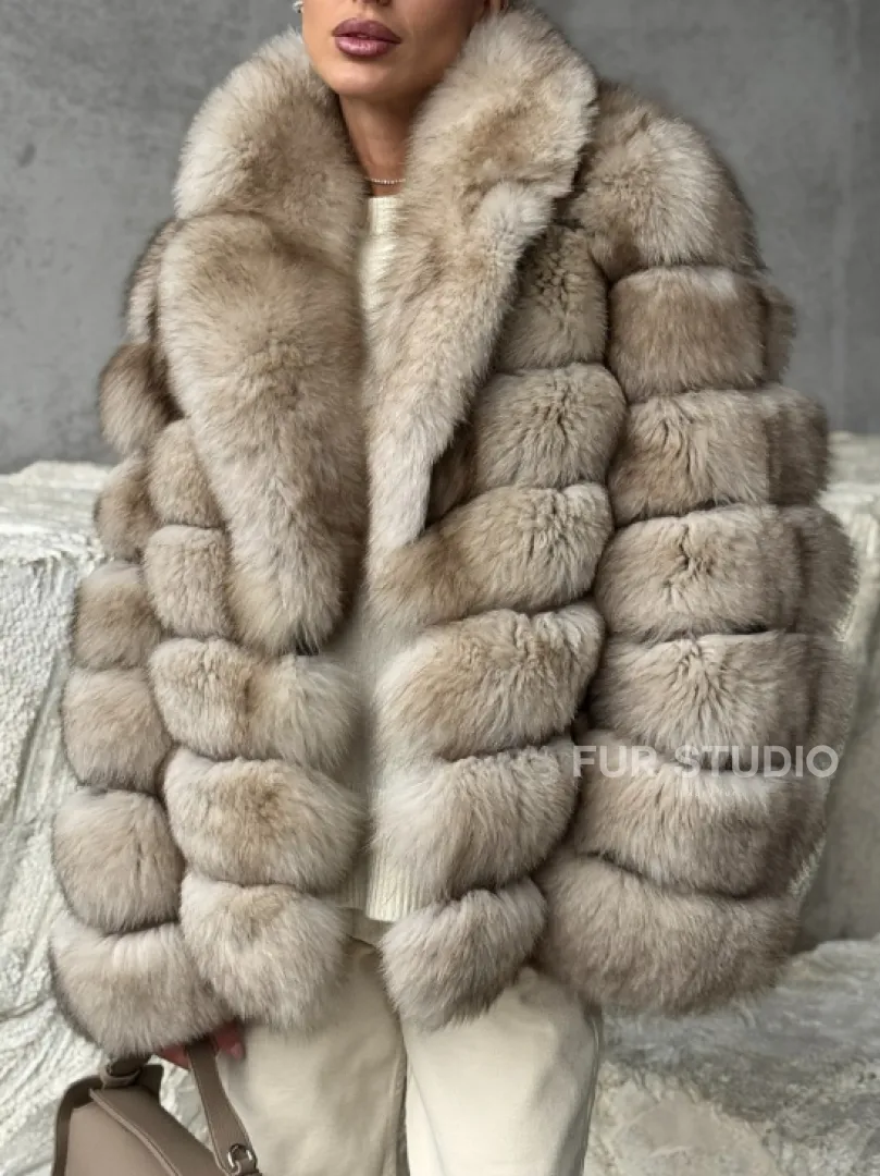 Шуба из песца