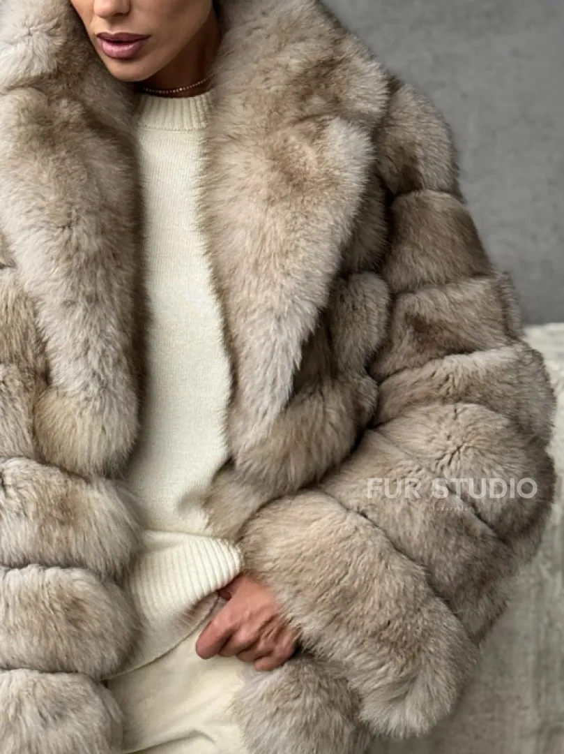 Шуба из песца