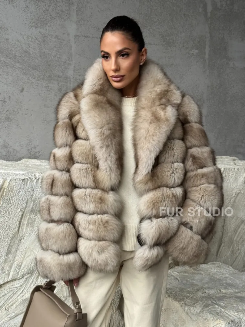 Шуба из песца