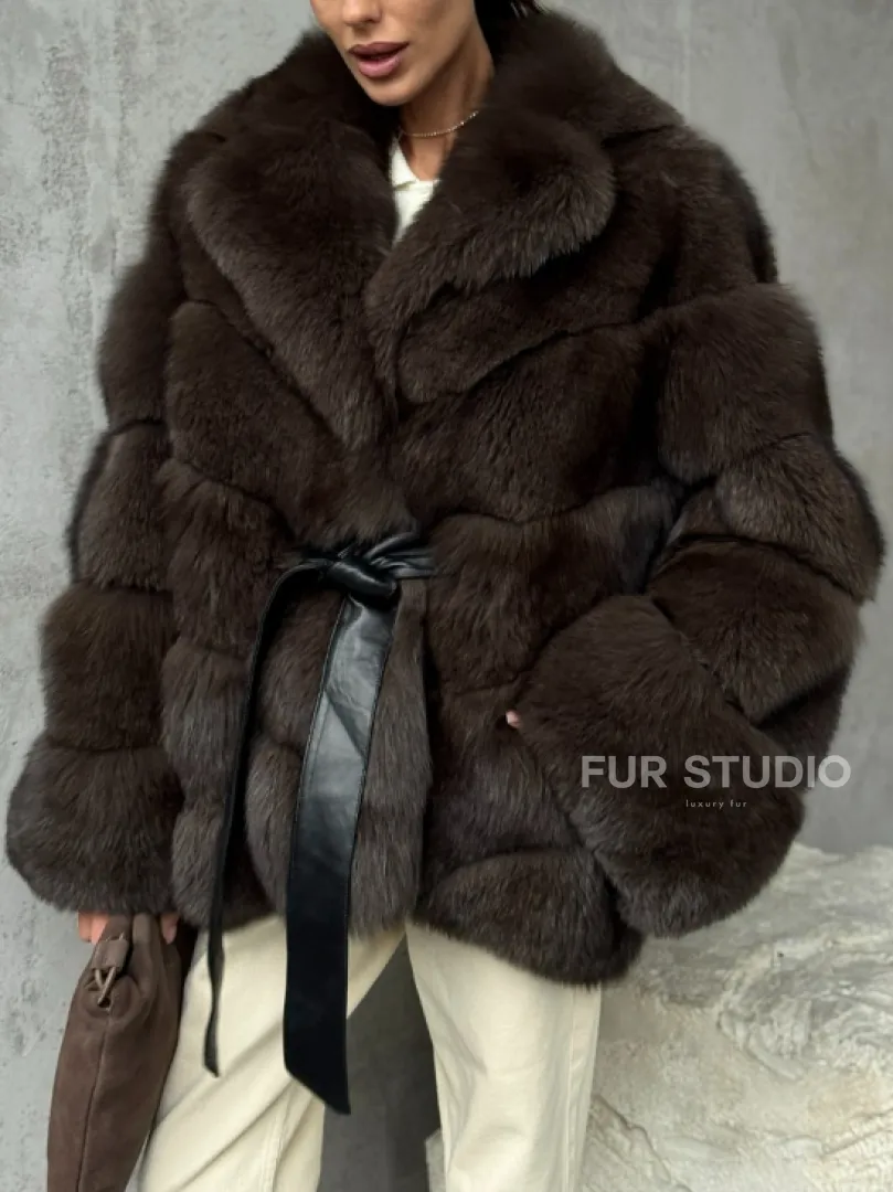 Шуба из песца под соболь - фото 4