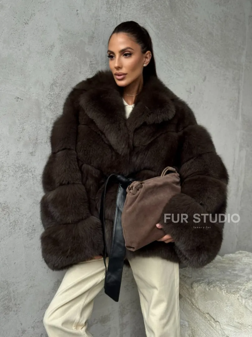 Шуба из песца под соболь - фото 10