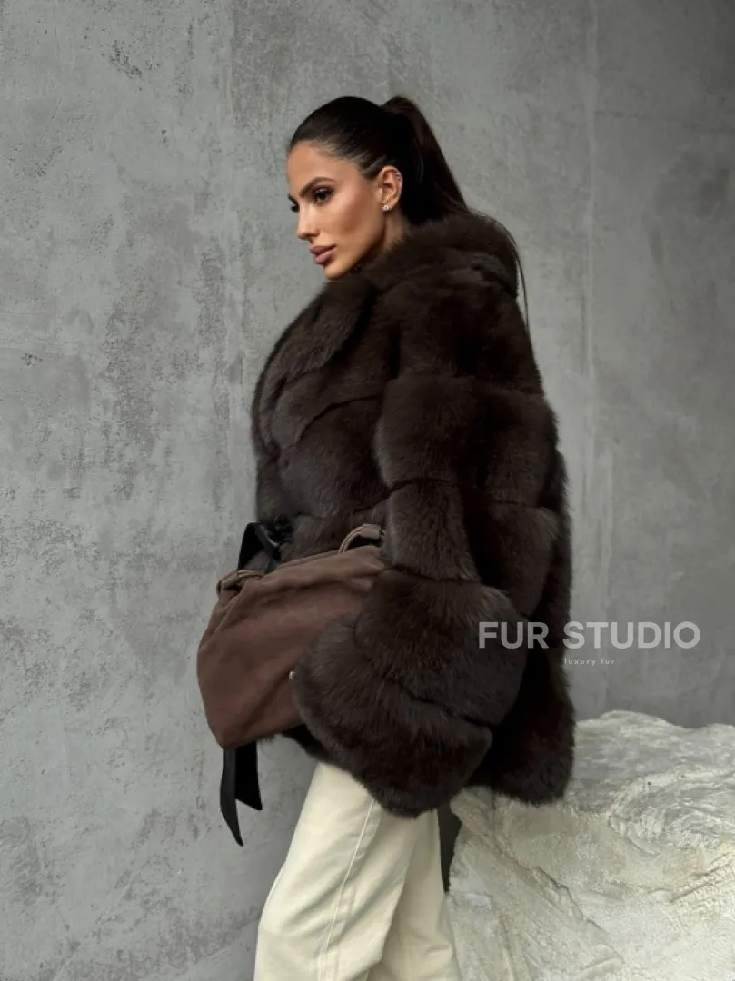 Шуба из песца под соболь - фото 12