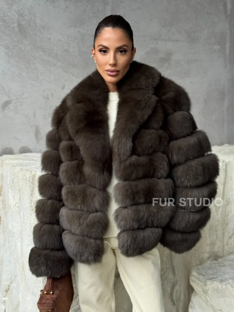 Шуба под соболя - короткая - фото 7