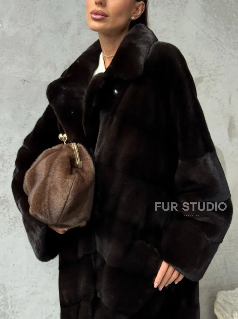 Натуральная норковая шуба