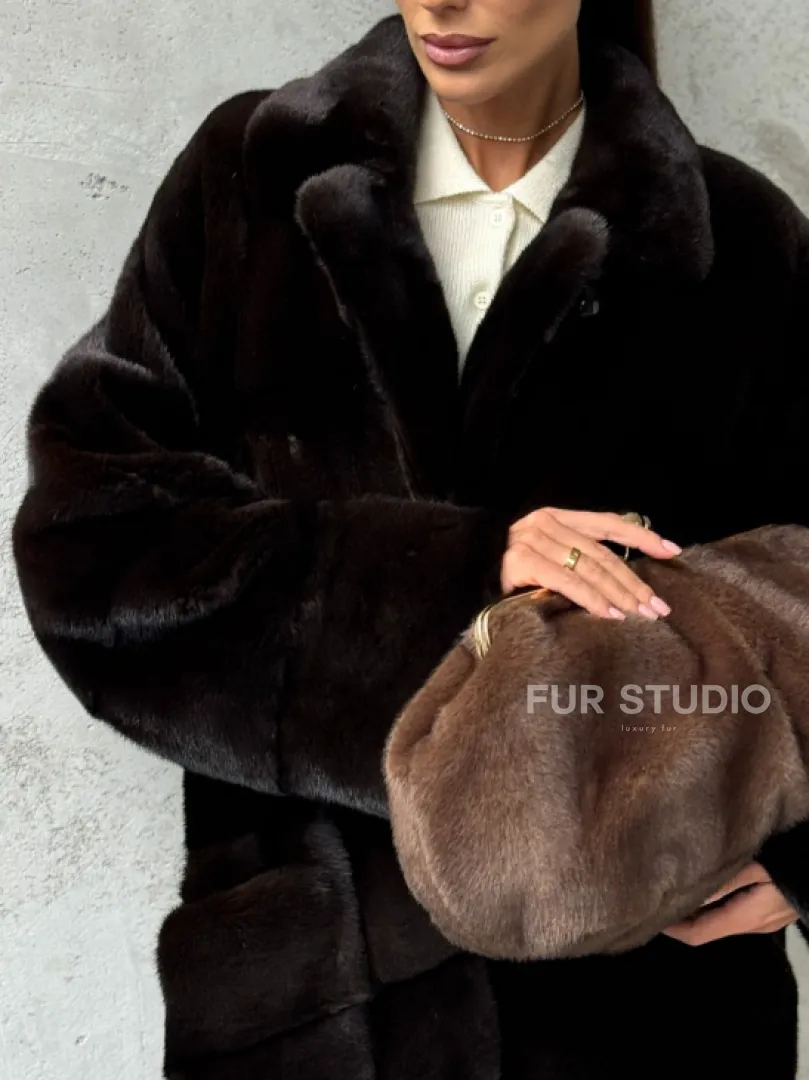 Натуральная норковая шуба