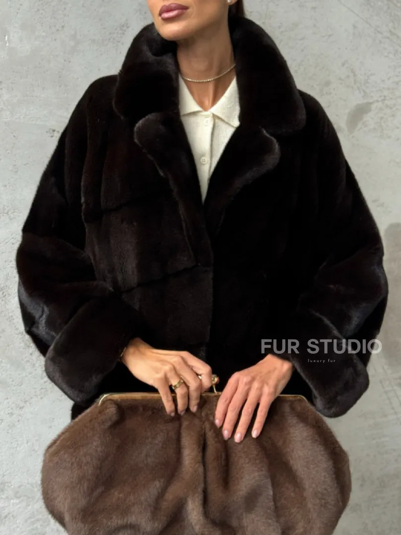 Натуральная норковая шуба