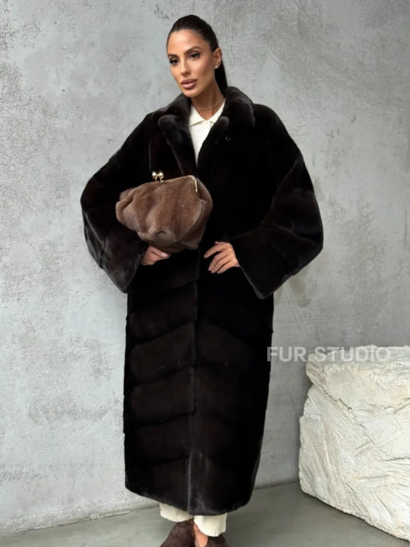 Натуральная норковая шуба - фото 13