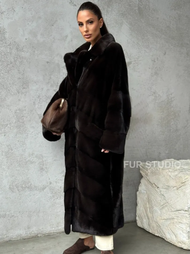 Натуральная норковая шуба