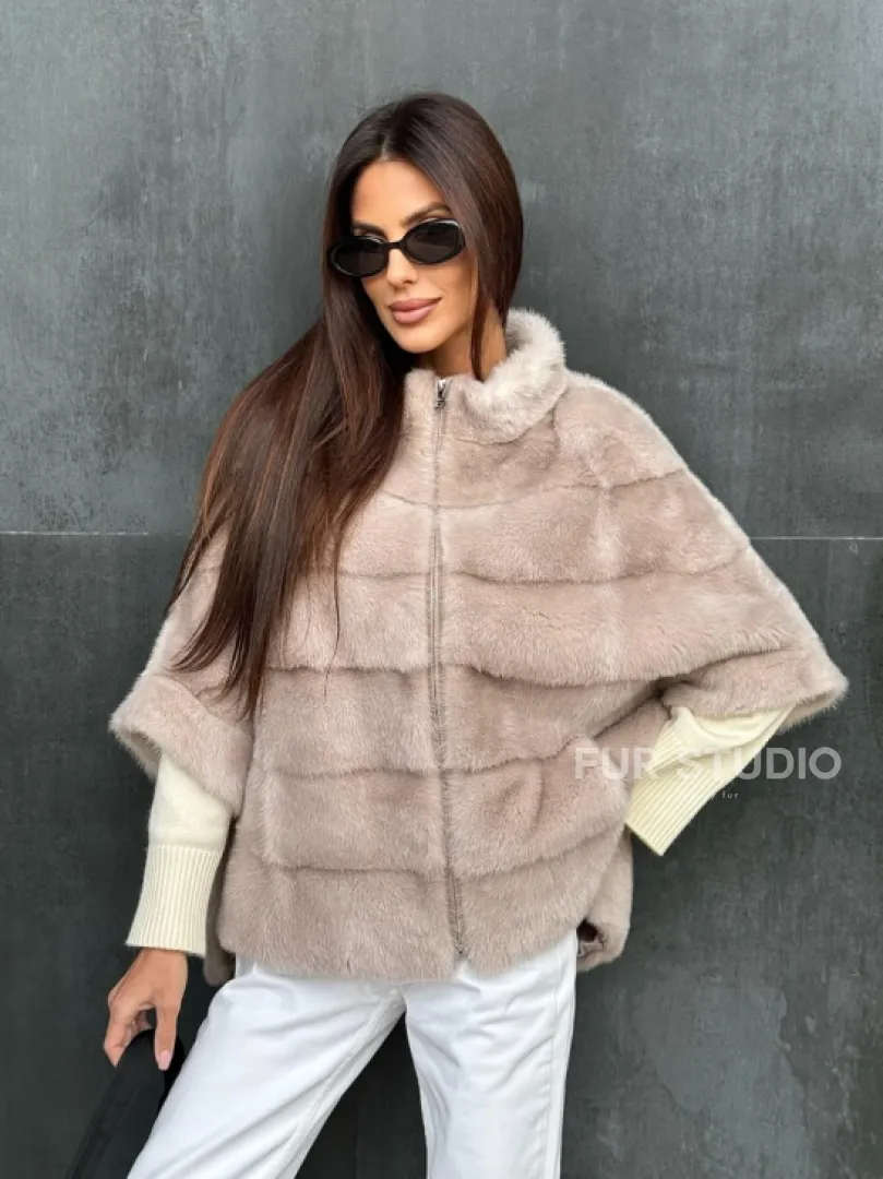 Кофта на молнии из меха норки - фото 6