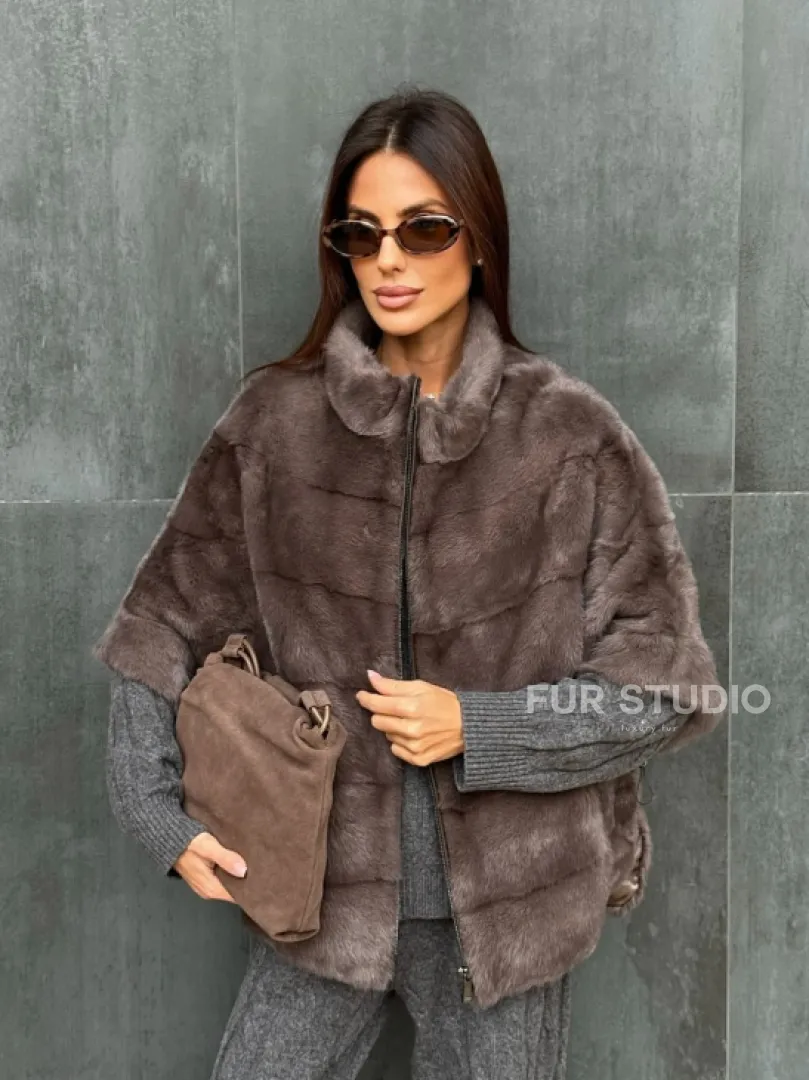 Куртка - кофта норковая на молнии