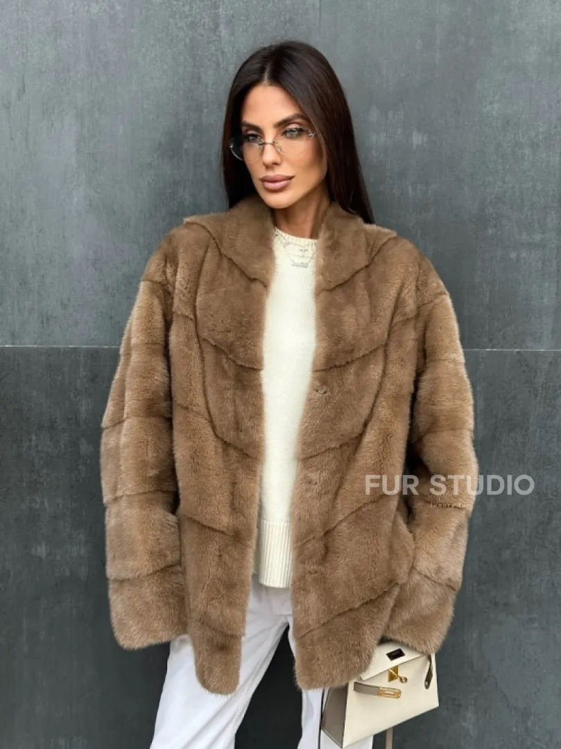 Полушубок норковый