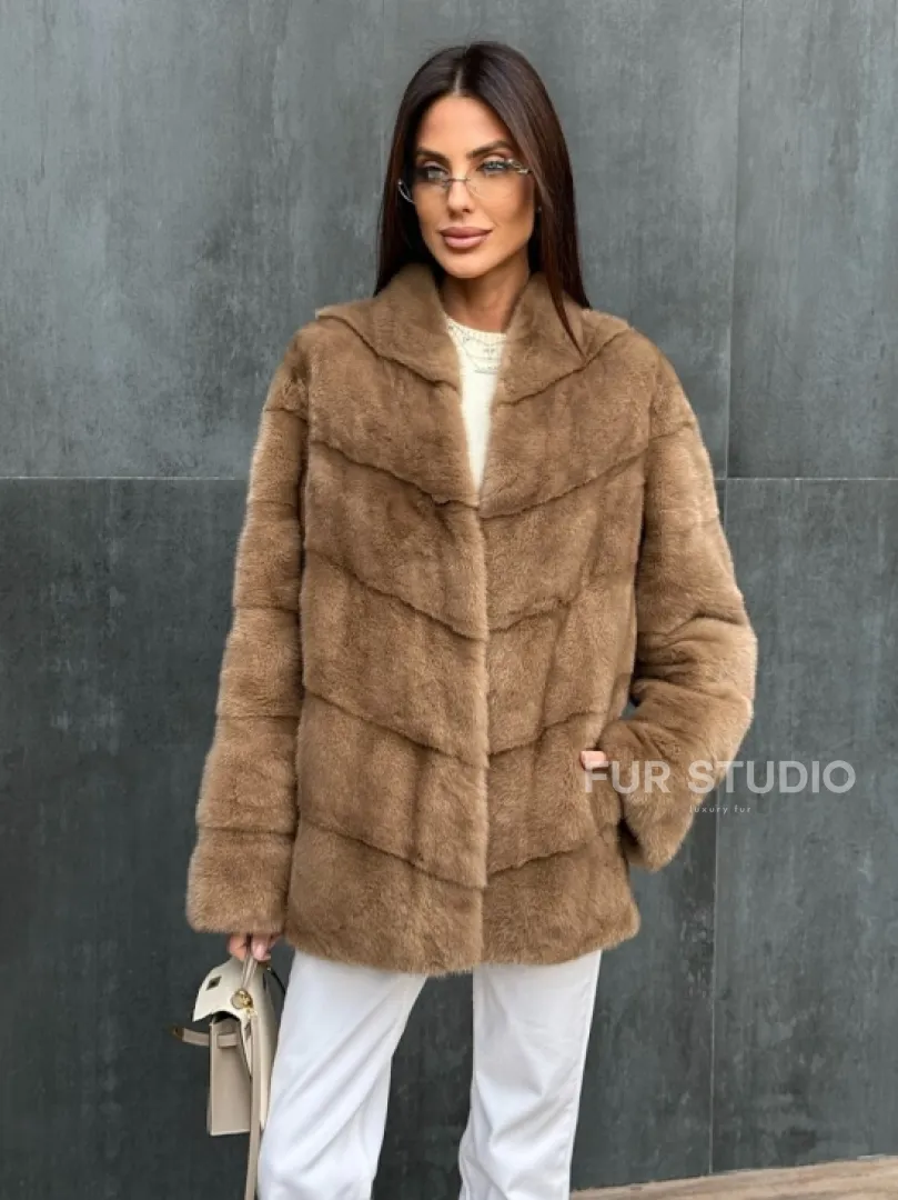 Полушубок норковый