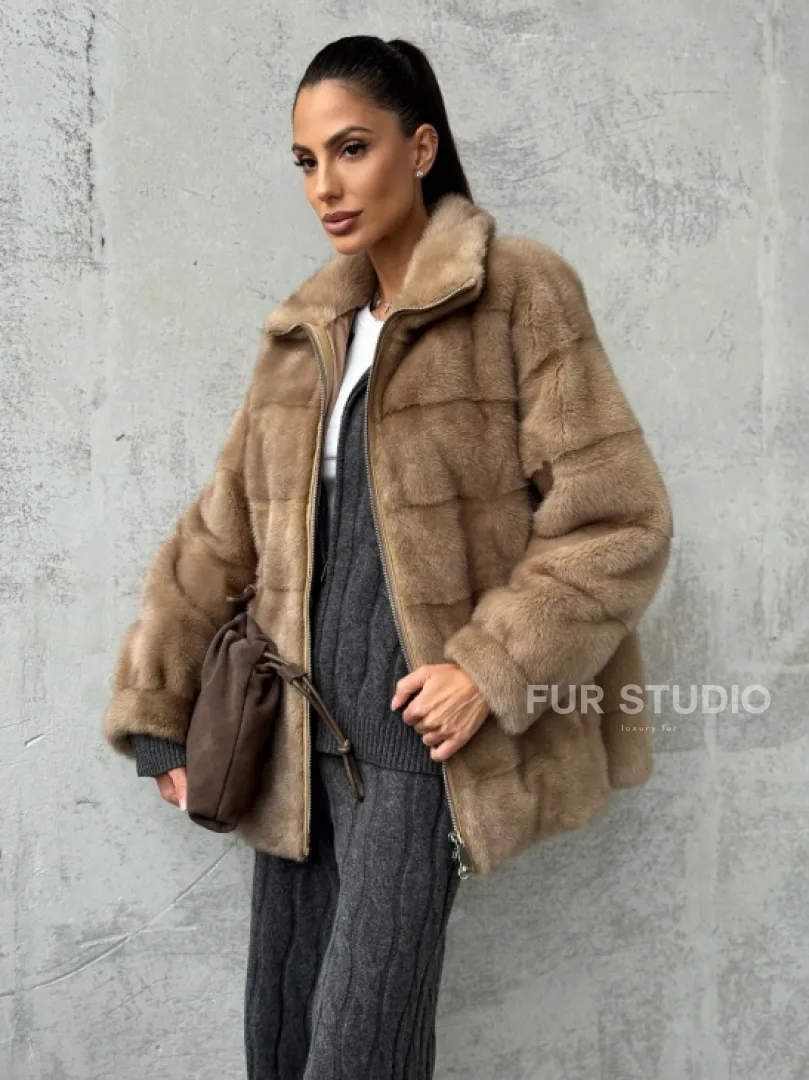 Норковая куртка - фото 0