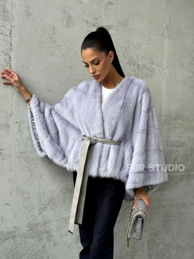 Короткая норковая шуба