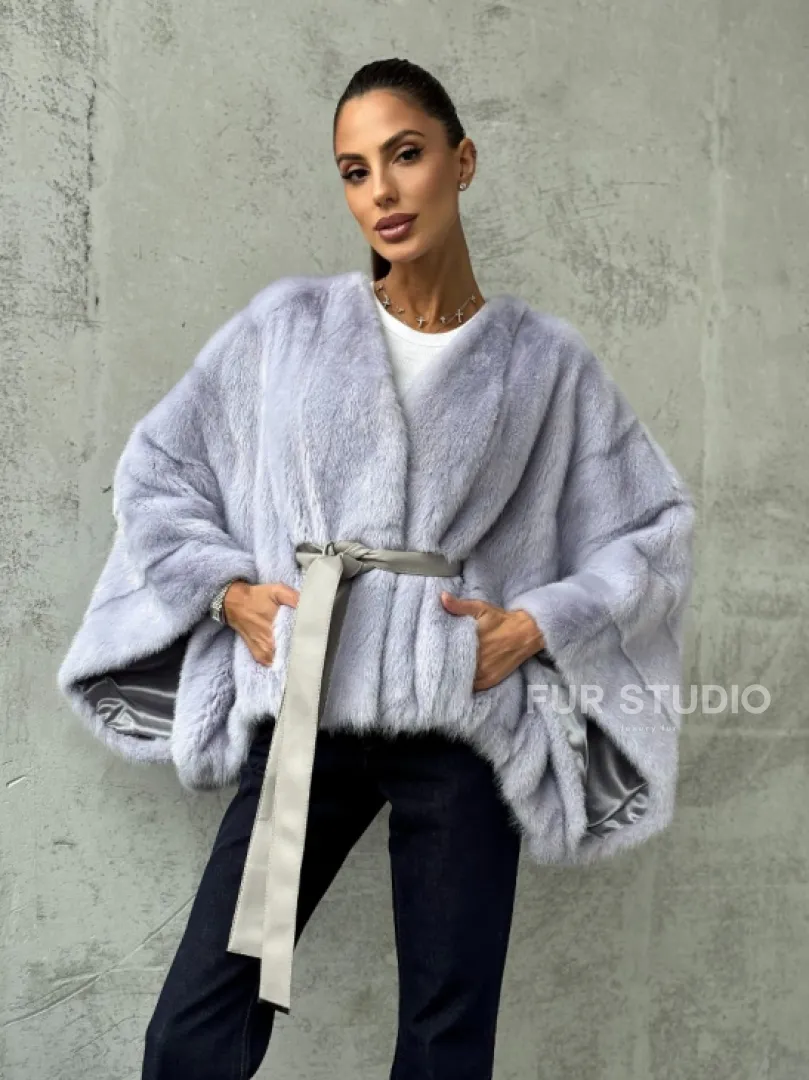 Короткая норковая шуба