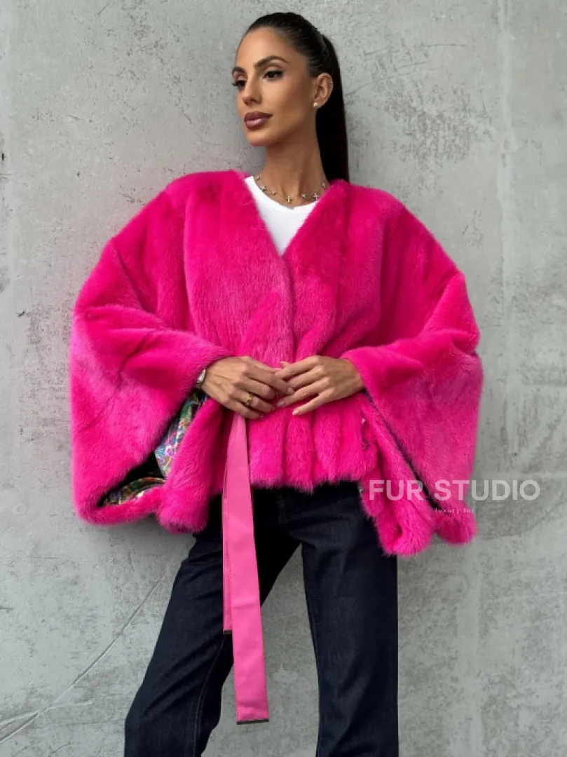 Короткая шуба из меха норки - фото 5