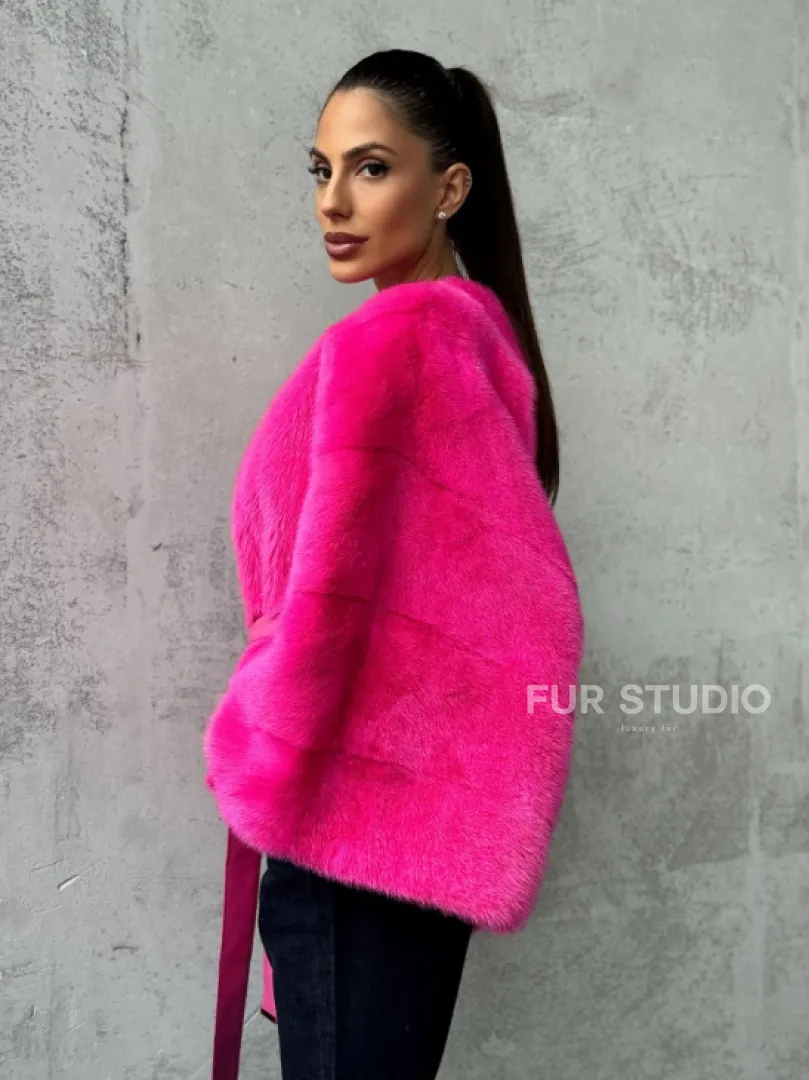 Короткая шуба из меха норки - фото 6