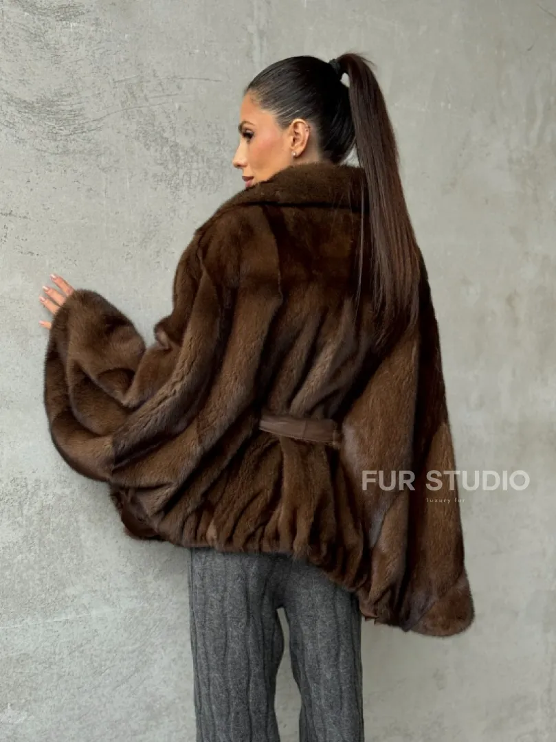 Шуба норковая оверсайз - фото 9