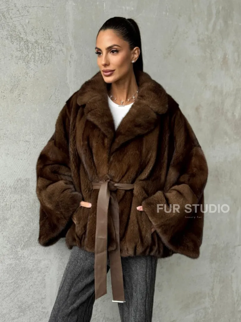 Шуба норковая оверсайз - фото 7