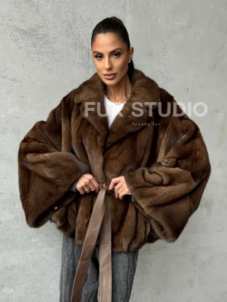 Шуба норковая оверсайз - фото 8