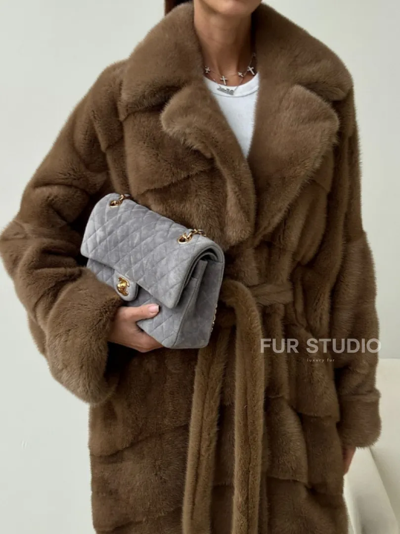 Норковая шуба - кимоно