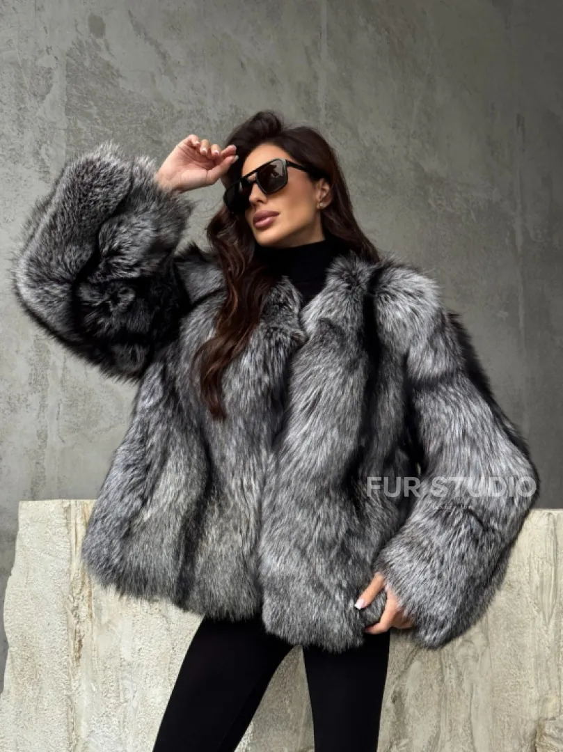 Шуба из чернобурки