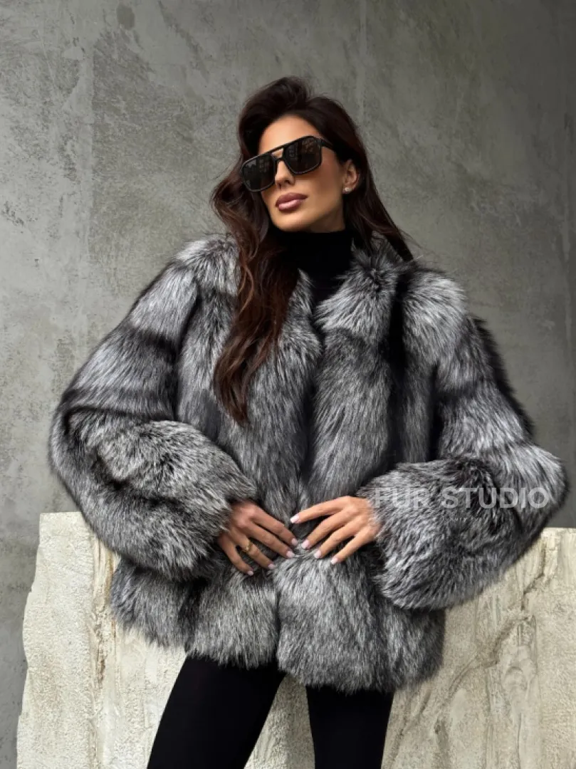 Шуба из чернобурки