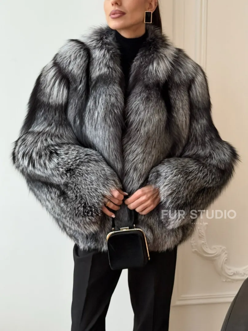 Шуба из чернобурки